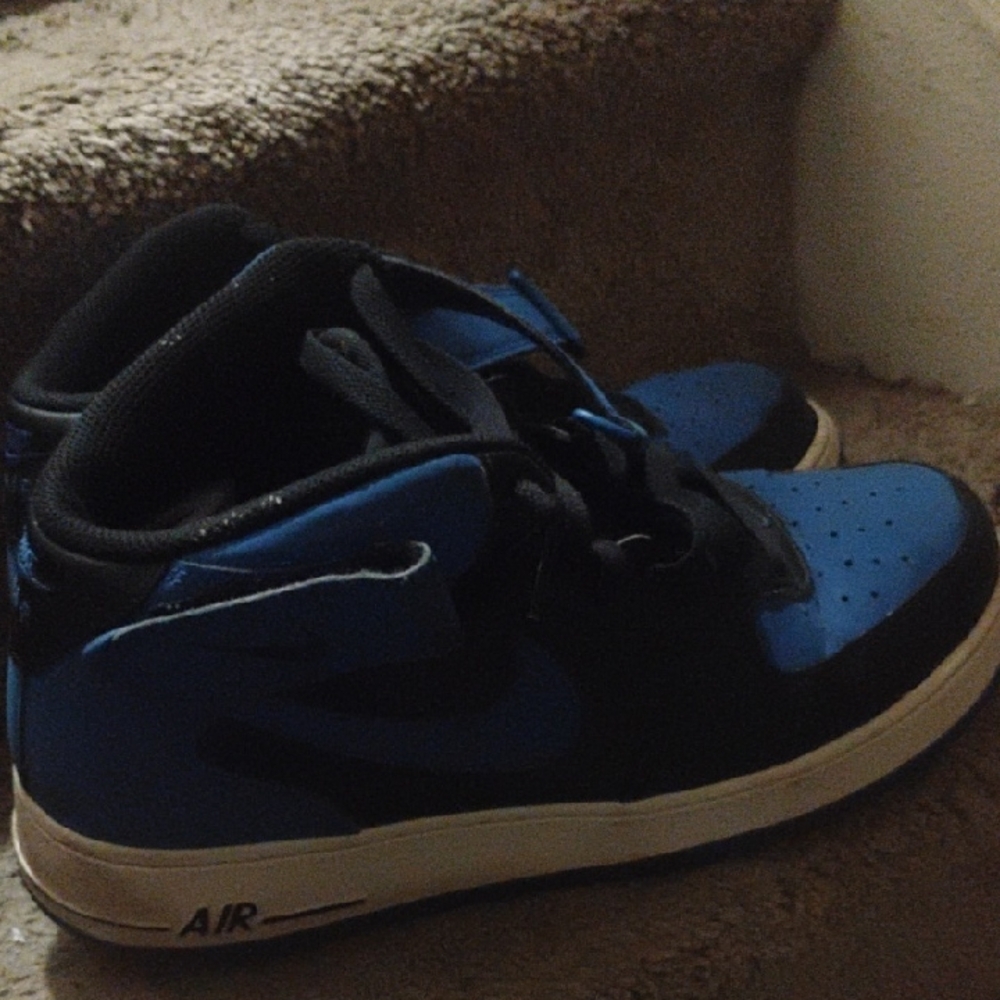 Nike Air Black and Blue Sneakers